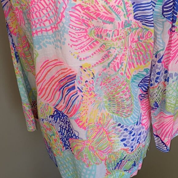 Lilly Pulitzer Amelia Island “Roar of the Seas” Tunic Top! - Picture 7 of 10